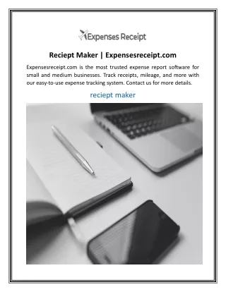 reciept maker expensesreceipt com