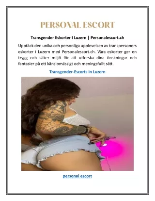 Transgender Eskorter I Luzern