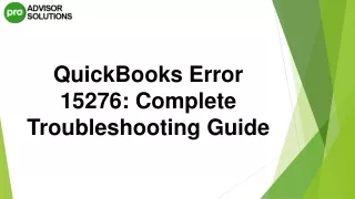 quickbooks error 15276 complete troubleshooting