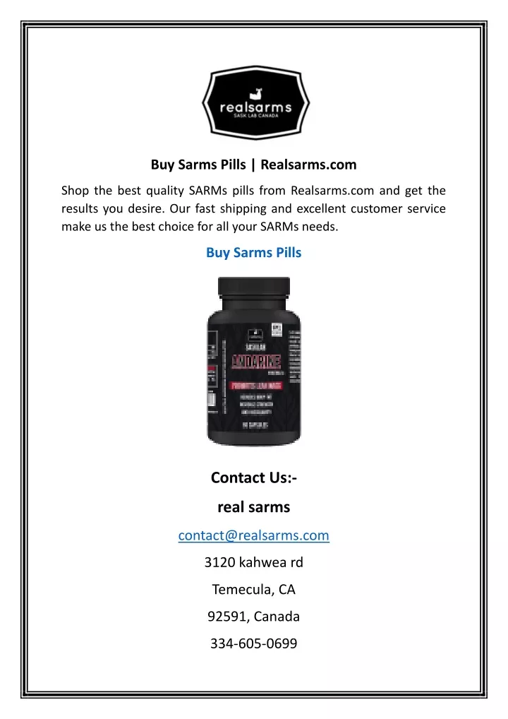 buy sarms pills realsarms com