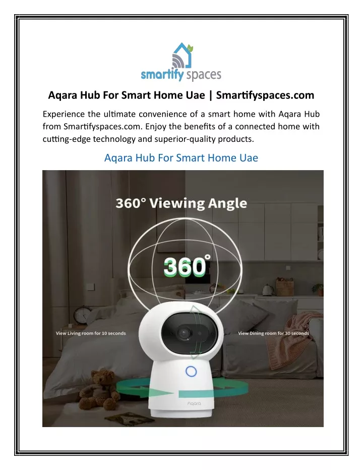 aqara hub for smart home uae smartifyspaces com