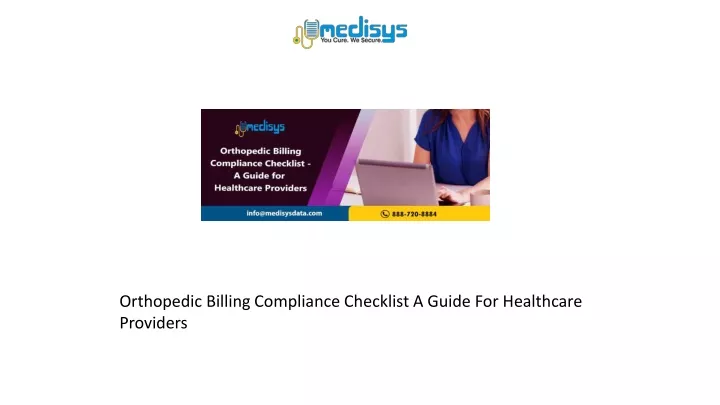 orthopedic billing compliance checklist a guide