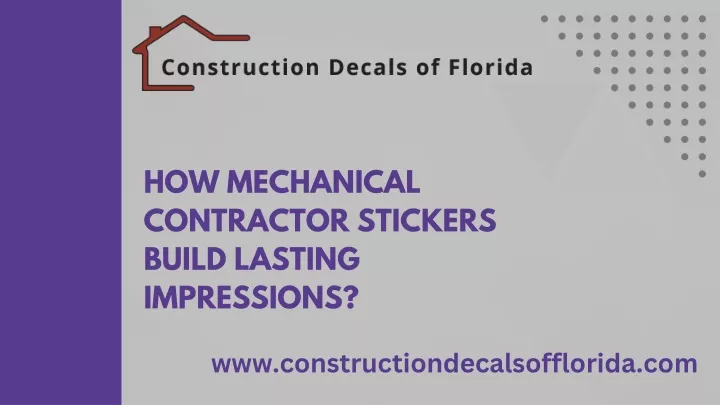 how mechanical contractor stickers build lasting