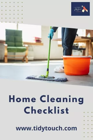 Home Cleaning Checklist What to Expect