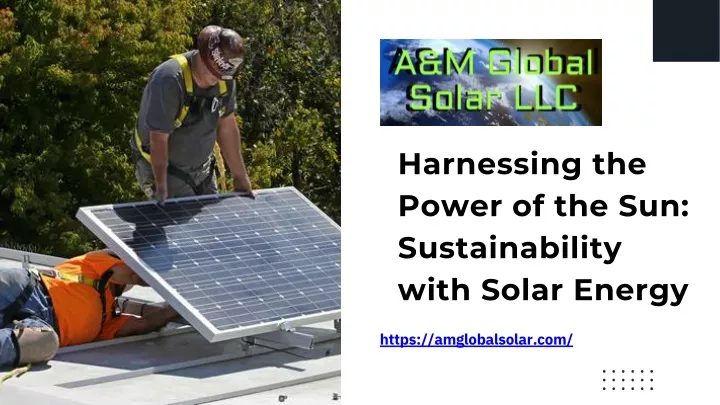 harnessing the power of the sun sustainability