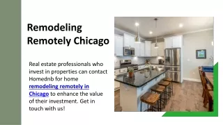 Remodeling Remotely Chicago