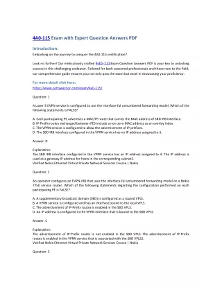 4a0 115 exam with expert question answers pdf