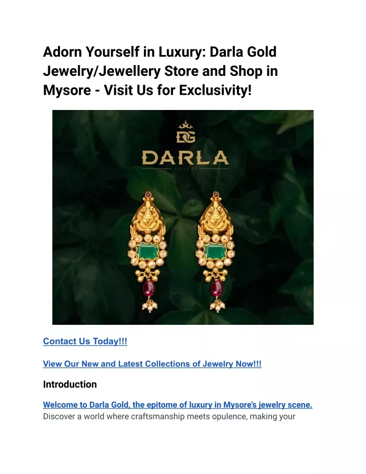 adorn yourself in luxury darla gold jewelry