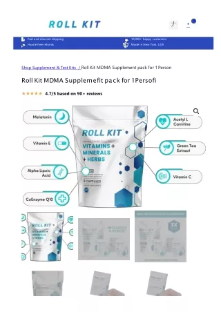 Supplements For MDMA