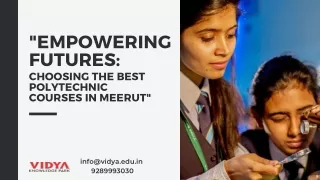 empowering futures choosing the best polytechnic