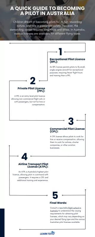 A Quick Guide to Becoming a Pilot in Australia