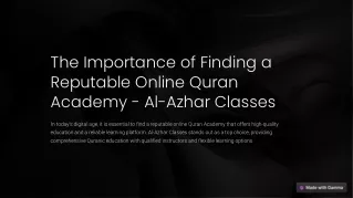 The Importance of Finding a Reputable Online Quran Academy