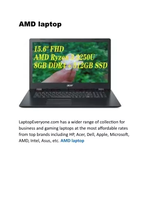 amd laptop