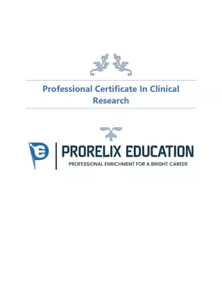 professional certificate in clinbical research-  06-12-2023