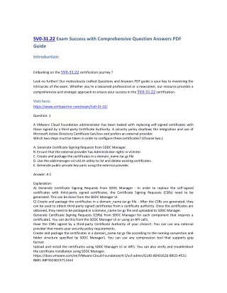 5v0 31 22 exam success with comprehensive