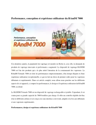 performance conception et exp rience utilisateur