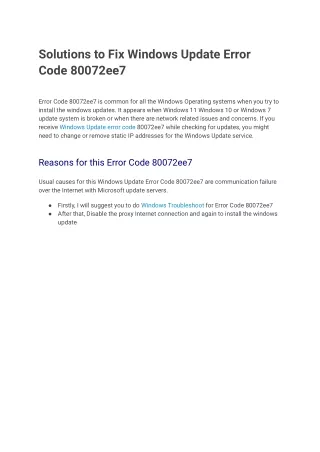 Error Code 80072ee7 (2)