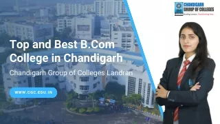 Top and Best B.Com College in Chandigarh - CGC Landran