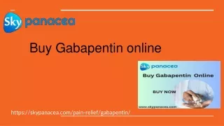 Buy Gabapentin online