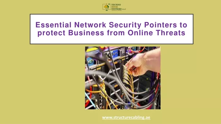 essential network security pointers to protect business from online threats