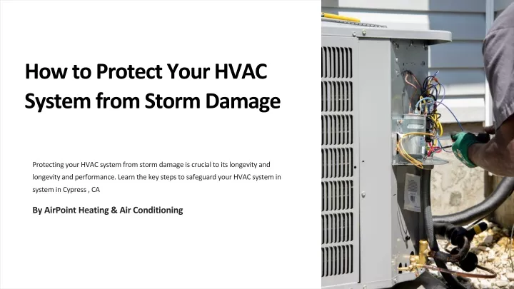 how to protect your hvac system from storm damage