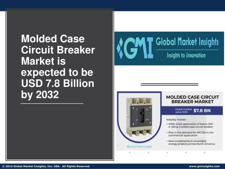 molded case circuit breaker market is expected