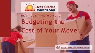 Budgeting the Cost of Your Move