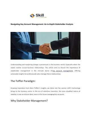 navigating key account management an in depth