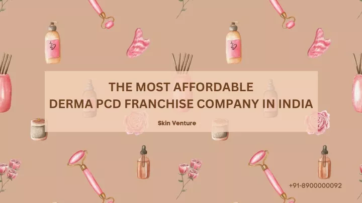 the most affordable derma pcd franchise company
