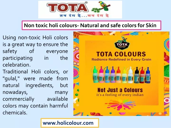 non toxic holi colours natural and safe colors