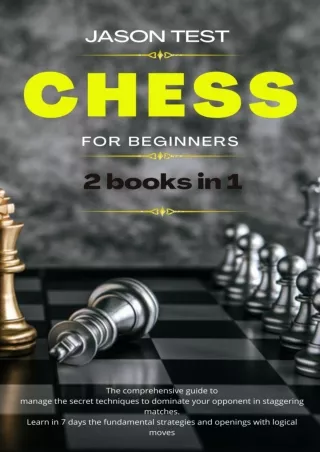 ✔Download⭐ Book [⚡PDF] CHESS FOR BEGINNERS: The comprehensive guide to manage the secret techniques