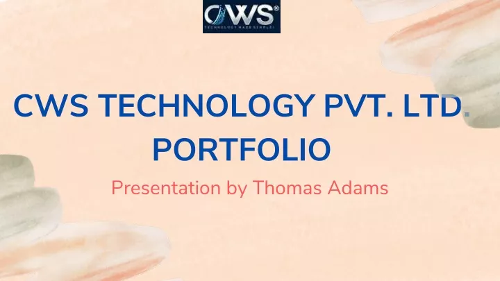 cws technology pvt ltd portfolio presentation