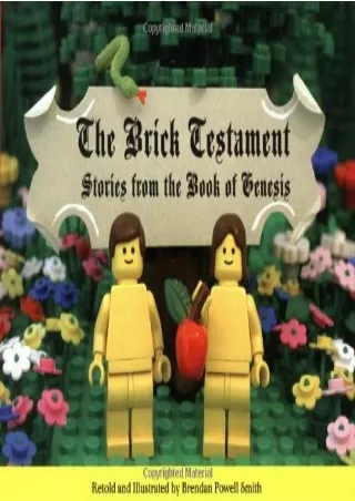 [⚡PDF √READ❤ ONLINE] The Brick Testament: Stories from the Book of Genesis
