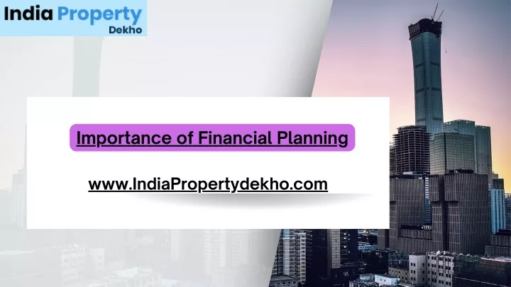 importance of financial planning