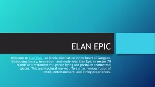 ELAN EPIC