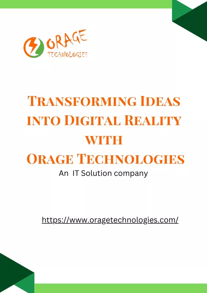 transforming ideas into digital reality with