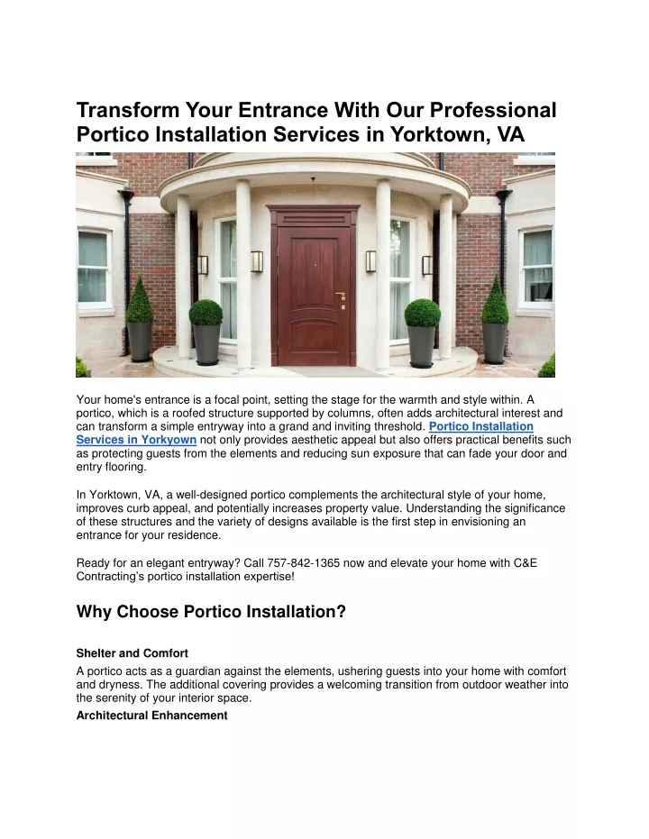 transform your entrance with our professional