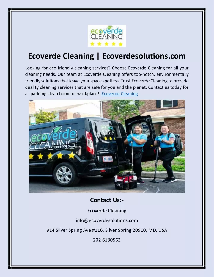 ecoverde cleaning ecoverdesolutions com