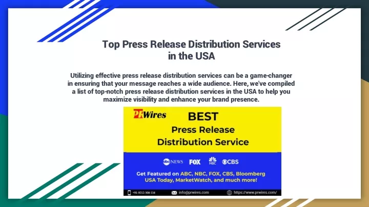 top press release distribution services in the usa