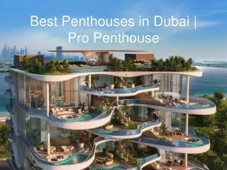 Best Penthouses in Dubai