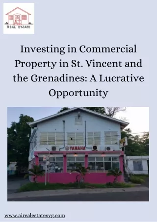 Buy Commercial Property in Saint Vincent and the Grenadines