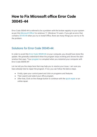 Error Code 30045-44 (4)