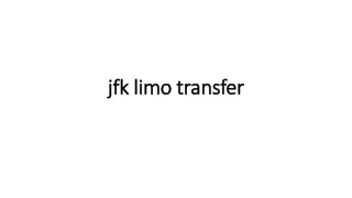 jfk limo transfer