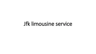 Jfk limousine service