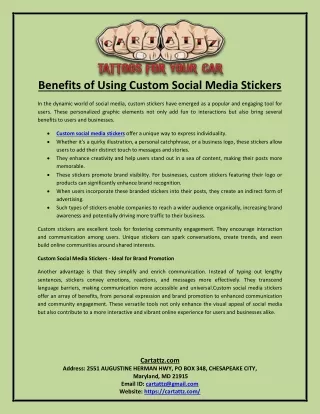 Benefits of Using Custom Social Media Stickers