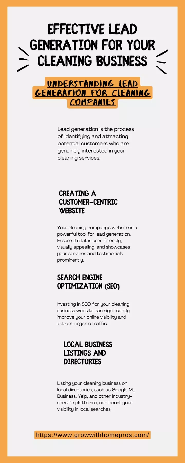 effective lead generation for your cleaning