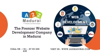 The Premier Website Development Company in Madurai