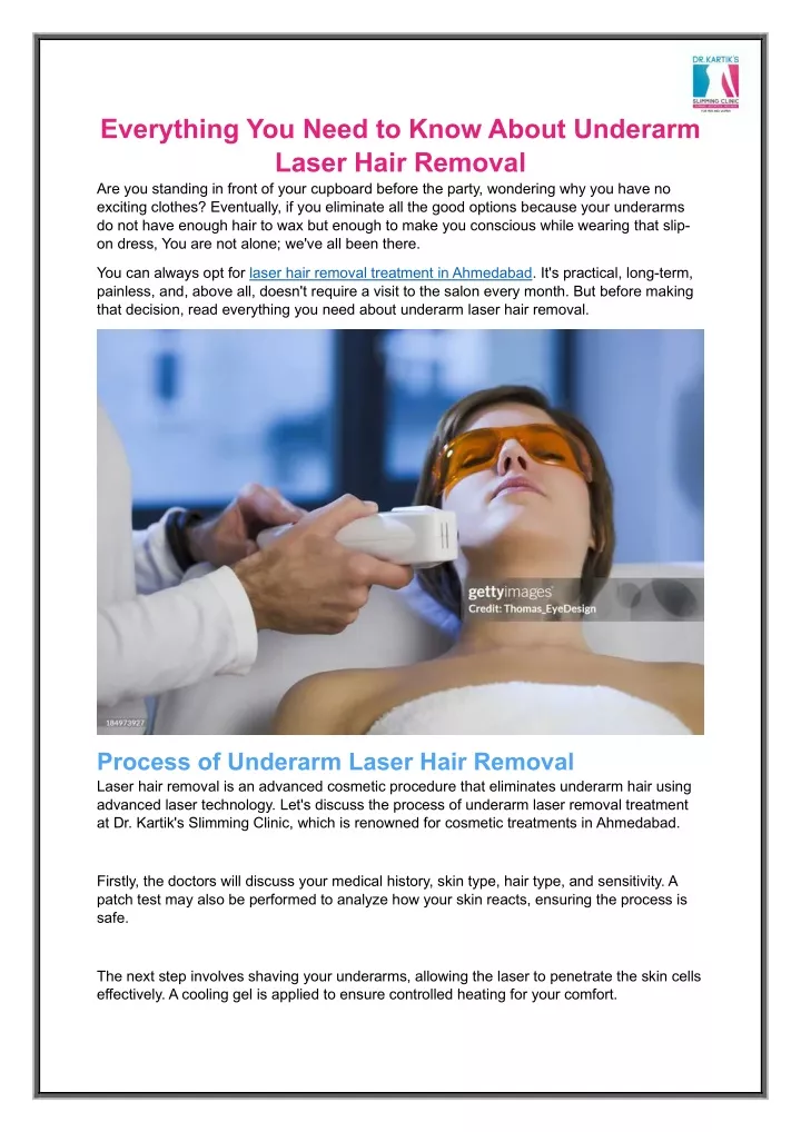 everything you need to know about underarm laser