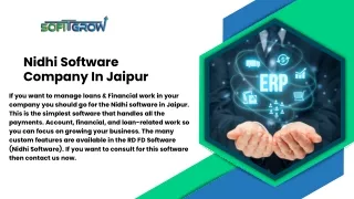 Nidhi Software Company In Jaipu