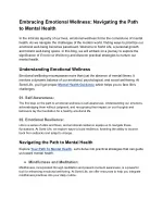 Sortd Blog -  Embracing Emotional Wellness_ Navigating the Path to Mental Health - slide 1